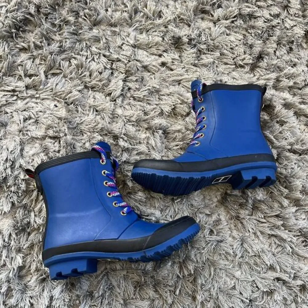 Tommy‎ Hilfiger Boots Girls 6 Renegade Ankle Lace Up Rubber